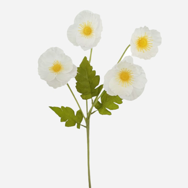 Anemone x 4 tekokukka valkoinen - Tekokukat.fi