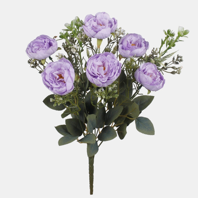 Camellia x 9 tekokukkakimppu satunnainen väri 1 - Tekokukat.fi