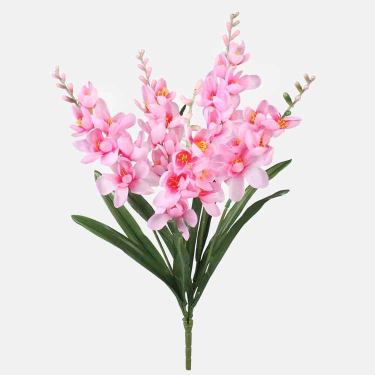 Freesia-kimppu x 5 tekokukkakimppu vaaleanpunainen - Tekokukat.fi