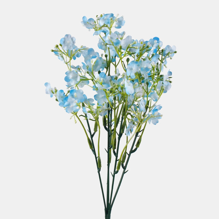 Gypsophila-kimppu tekokukkakimppu vaaleansininen - Tekokukat.fi