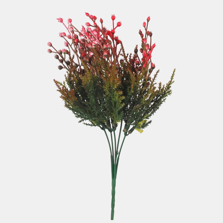 Heather tekokukkakimppu punainen - Tekokukat.fi