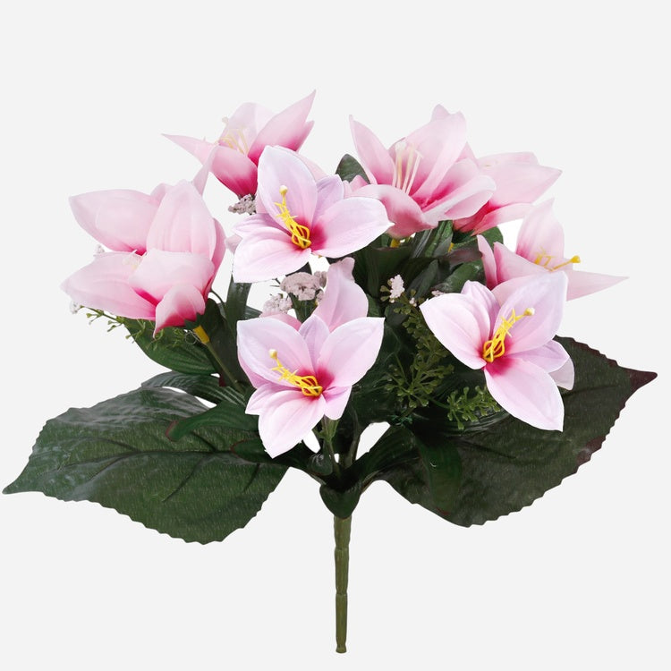 Hellebore x 9 tekokukkakimppu vaaleanpunainen - Tekokukat.fi