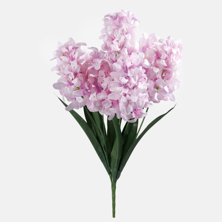 Hyasintti x 7 tekokukkakimppu vaaleanpunainen - Tekokukat.fi