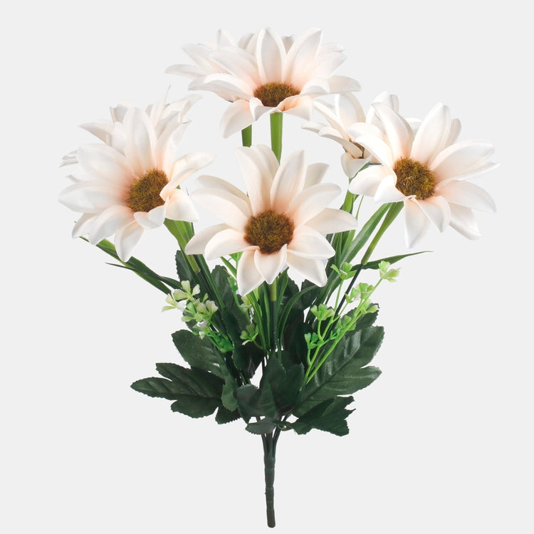 Persikanvärinen gerbera tekokukkakimppu 37 cm - Tekokukat