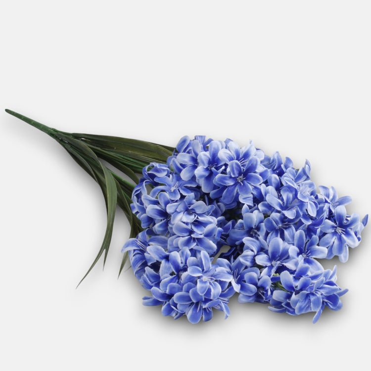 Sininen hyasintti tekokukkakimppu 65 cm - Tekokukat