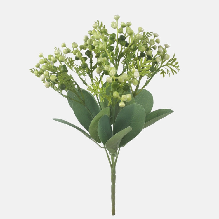 Tansy kimppu tekokukkakimppu vaaleanvihreä - Tekokukat.fi