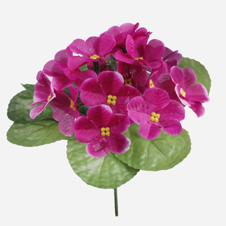 Violetti x 15 tekokukkakimppu burgundia - Tekokukat.fi