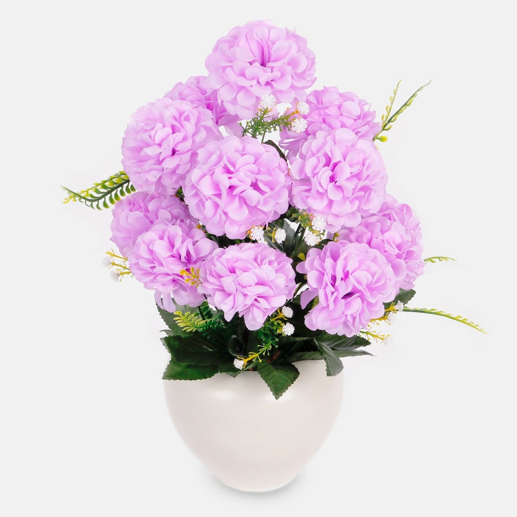 Zinnia x 12 tekokukkakimppu liila - Tekokukat.fi