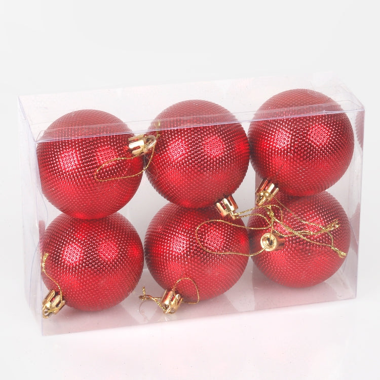 Joulukoristeita x 6 kpl Punainen - Tekokukat.fi