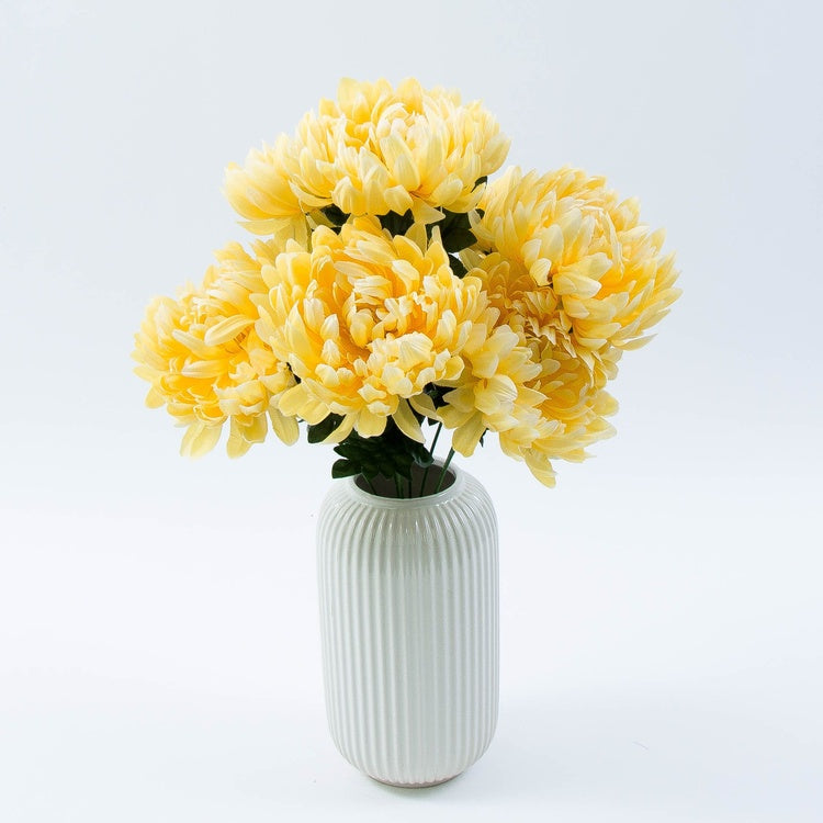 Krysanteemi kimppu x 7 Luutnantti Keltainen - Tekokukat.fi