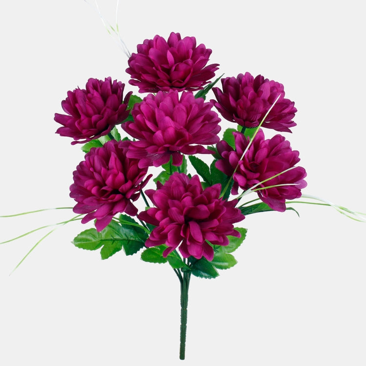 Krysanteemi x 7 tekokukkakimppu violetti