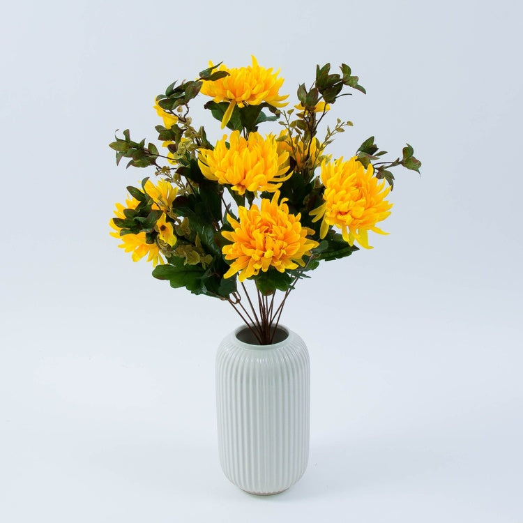 Krysanteemi kimppu Keltainen - Tekokukat.fi