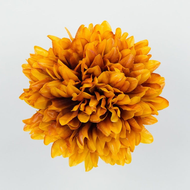 Krysanteemin pää Oranssi/ruskea - Tekokukat.fi