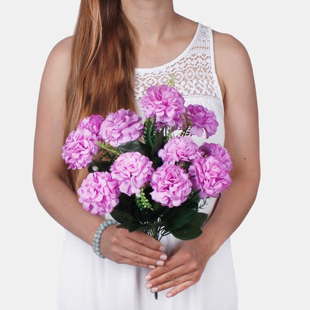 Zinnia x 12 tekokukkakimppu kermainen