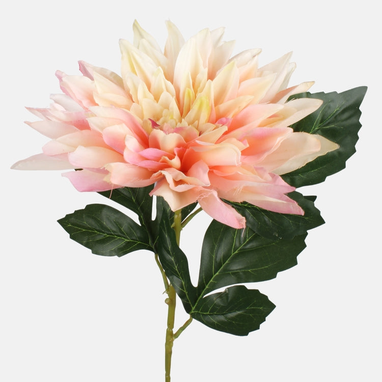 Dahlia tekokukka persikka/vaaleanpunainen - Tekokukat.fi