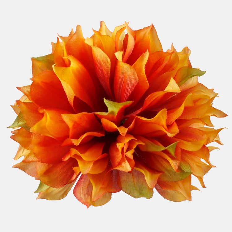 Dahlia Oranssi/ruskea/vihreä - Tekokukat.fi