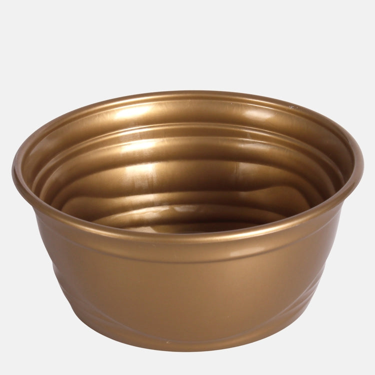 Muovinen kasvikulho 21 cm Kulta - Tekokukat.fi