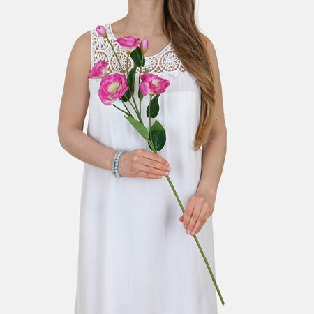 Lisianthus tekokukka kermanvärinen/vaaleanpunainen reuna