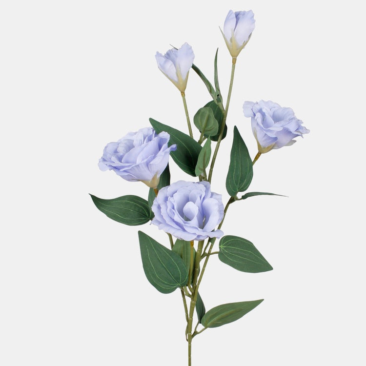 Blaue Eustoma Kunstblume 70 cm