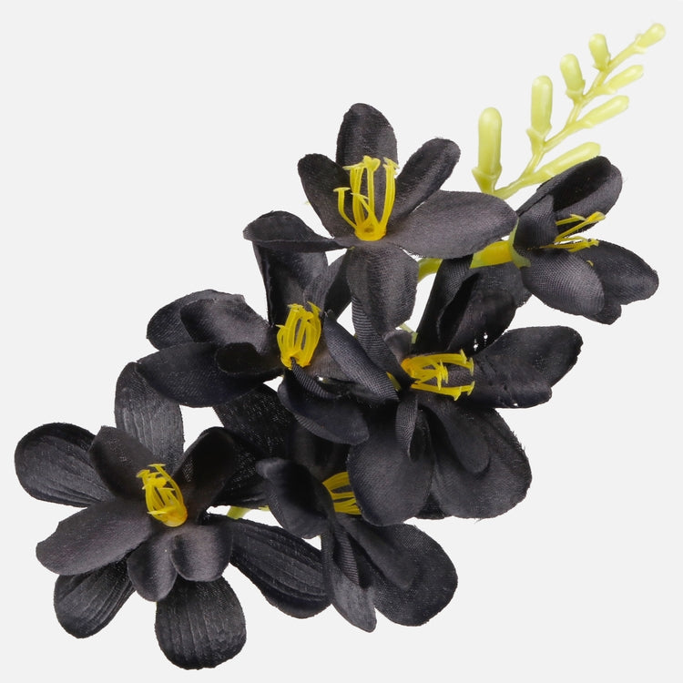 Satiini freesia Musta - Tekokukat.fi