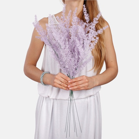 Heather huipulla tekokukka vaalea lila