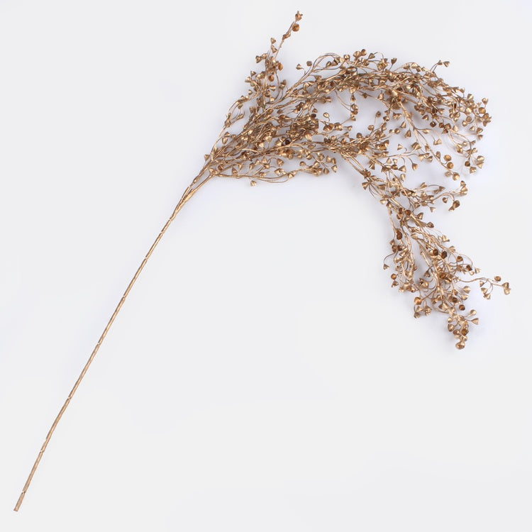 Metallinen oksa kulta 3 - Tekokukat.fi