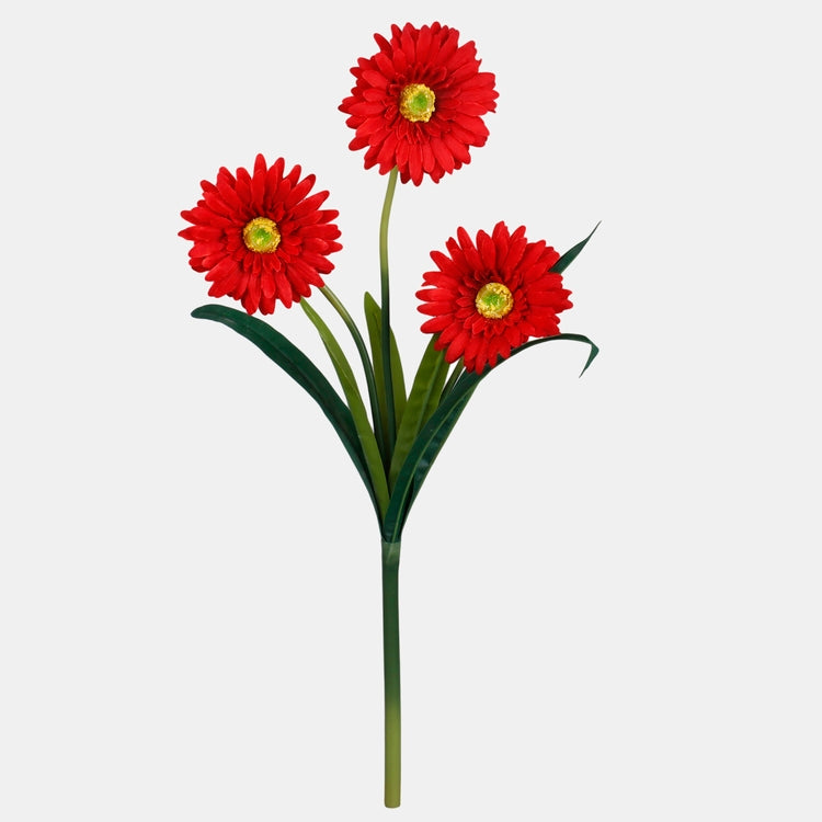 Rote künstliche Gerbera 3 Stk. 55 cm