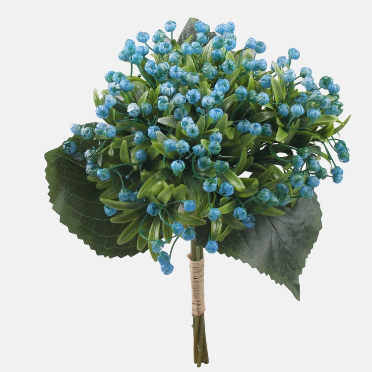 Blauer Schleierkraut-Kunststrauß 34 cm