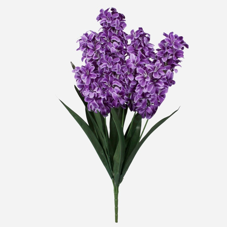 Violetter Hyazinthen-Kunstblumenstrauß 55 cm