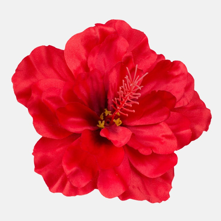 Satiinihibiscus Puhdas punainen - Tekokukat.fi