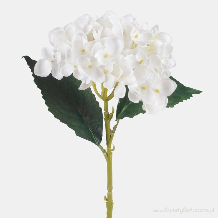 Hortensia yksi oksa tekokukka valkoinen - Tekokukat.fi