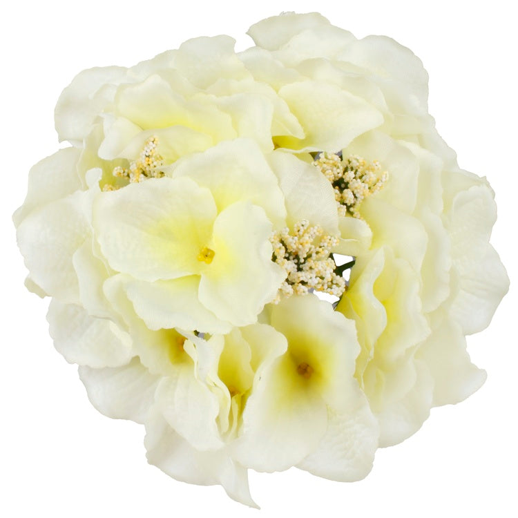 Satiininen hortensia Luutnantti Keltainen - Tekokukat.fi