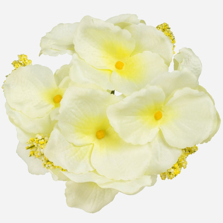 Kylvä hortensia Luutnantti Keltainen - Tekokukat.fi