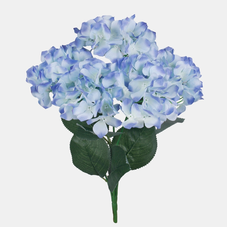 Hortensia x 5 tekokukkakimppu sininen