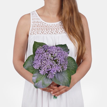 Hortensia tekokukkakimppu liila