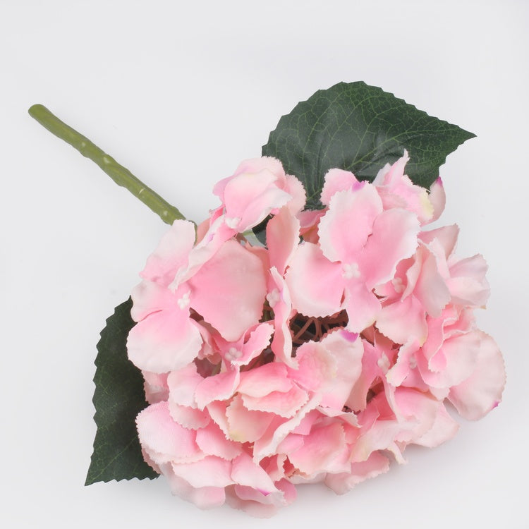 Rosa Hortensie Kunstblume 34 cm