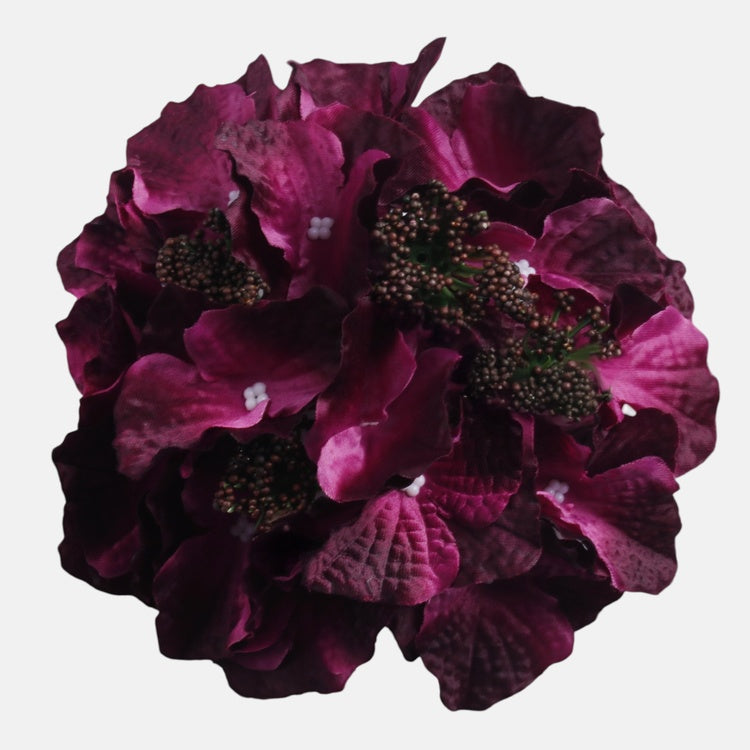 Lila Hortensie, künstlicher Blütenkopf Ø16 cm