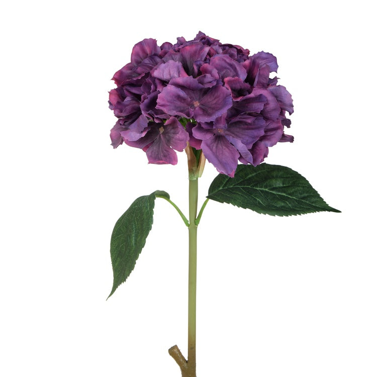 Kumitettu hortensia Violetti - Tekokukat.fi