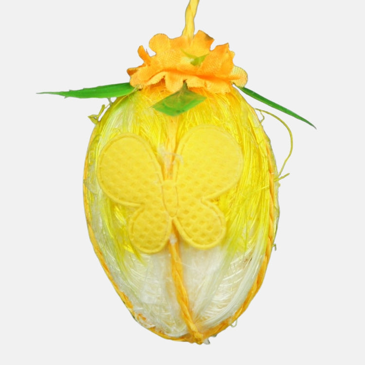 Muna koristeella x 3 kpl Keltainen - Tekokukat.fi