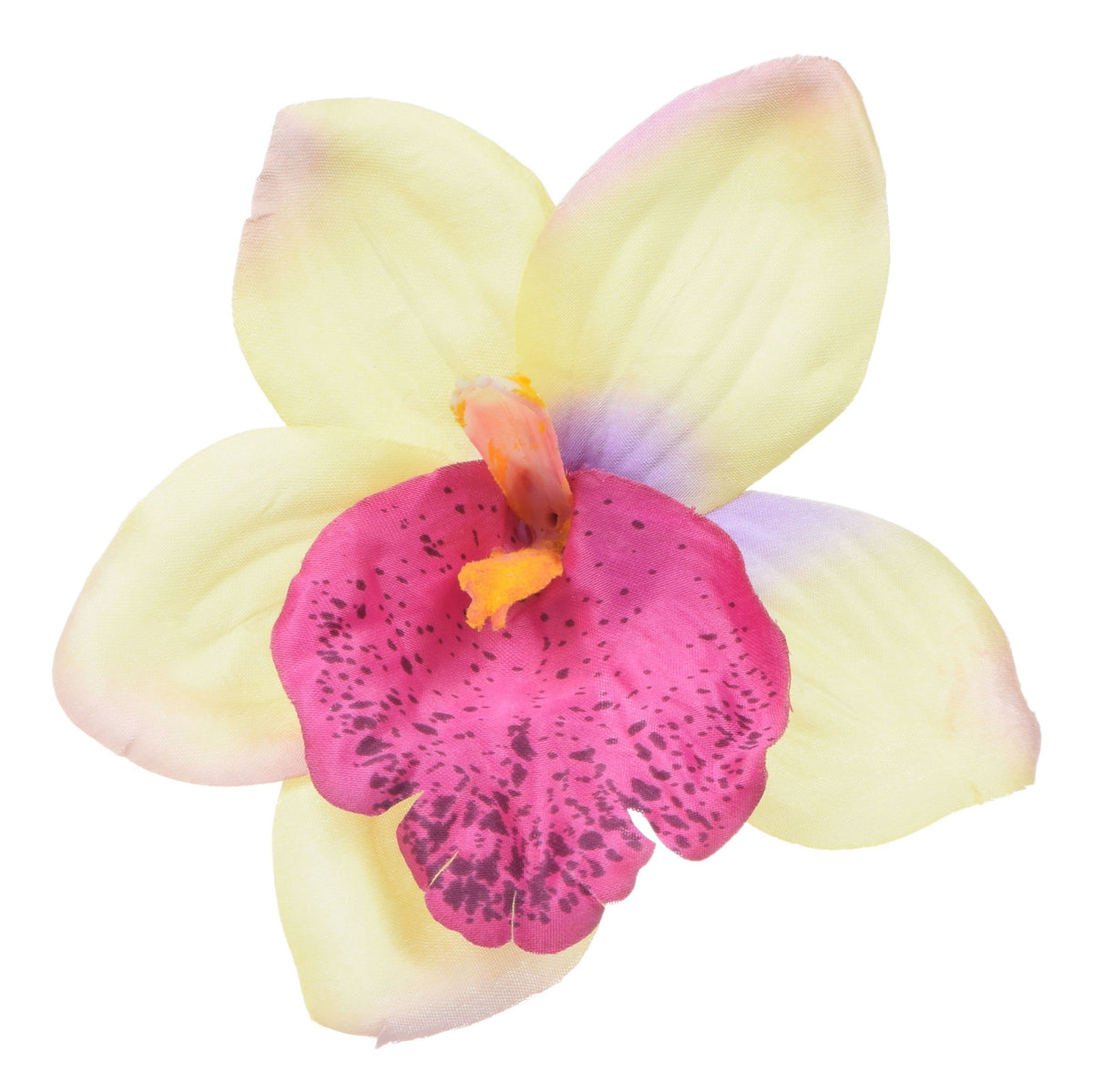 Kerma/violetti tekoorkidean kukkapää, 14 cm