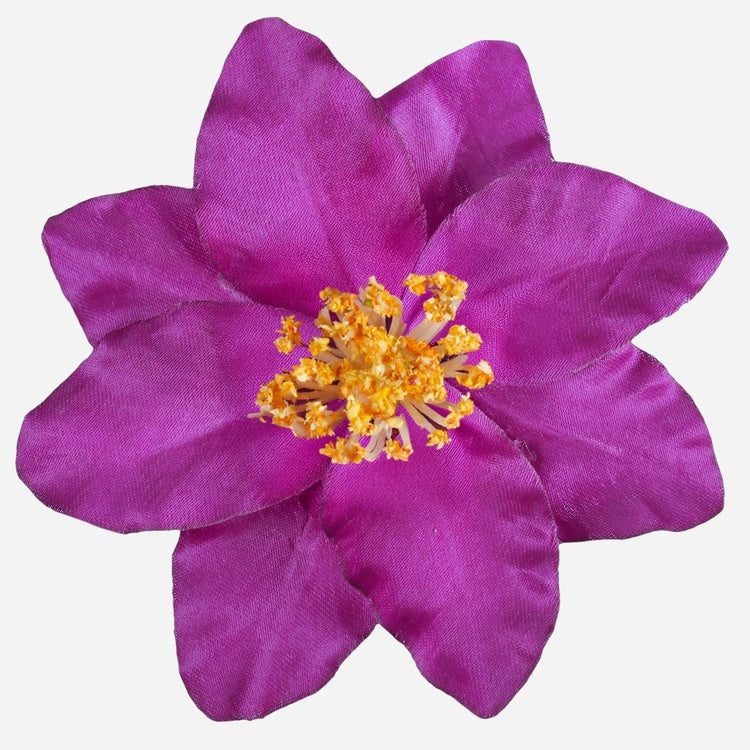 Elämänlanka Purppura/keltainen keskusta - Tekokukat.fi