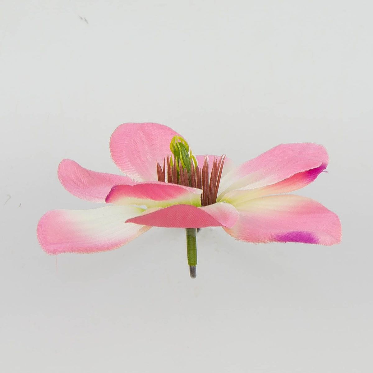 Koralli/violetti magnolia – tekokukkapää, 4 cm, 24 kpl