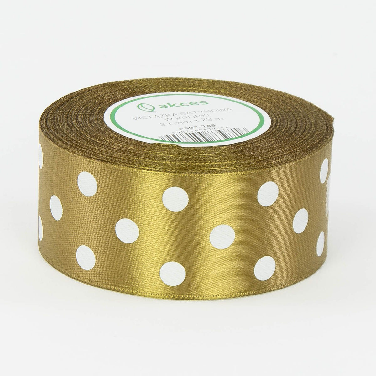 Kullanvärinen koristenauha, satiini, 38 mm