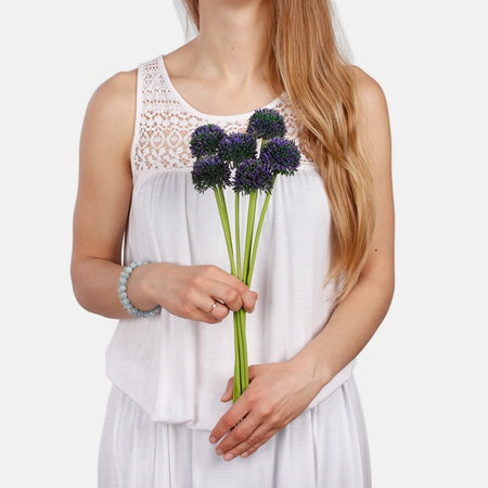 Sipuli kukka tekokukka violetti