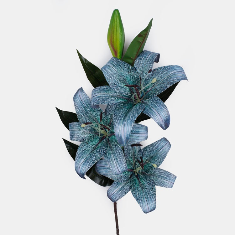 Lilja x 3 tekokukka sininen - Tekokukat.fi