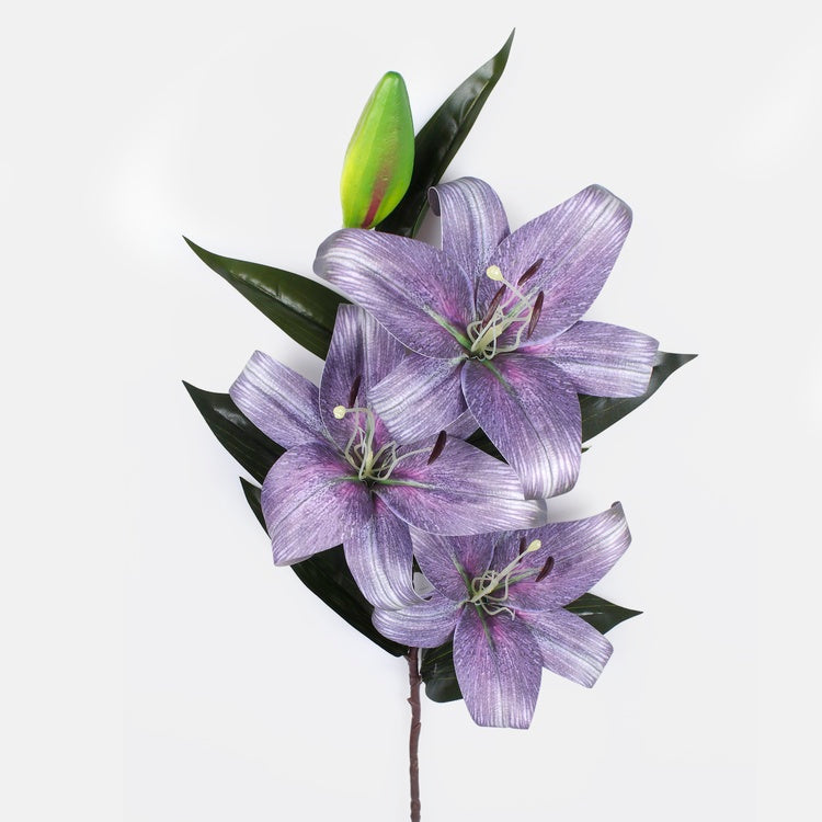 Lilja x 3 tekokukka violetti - Tekokukat.fi