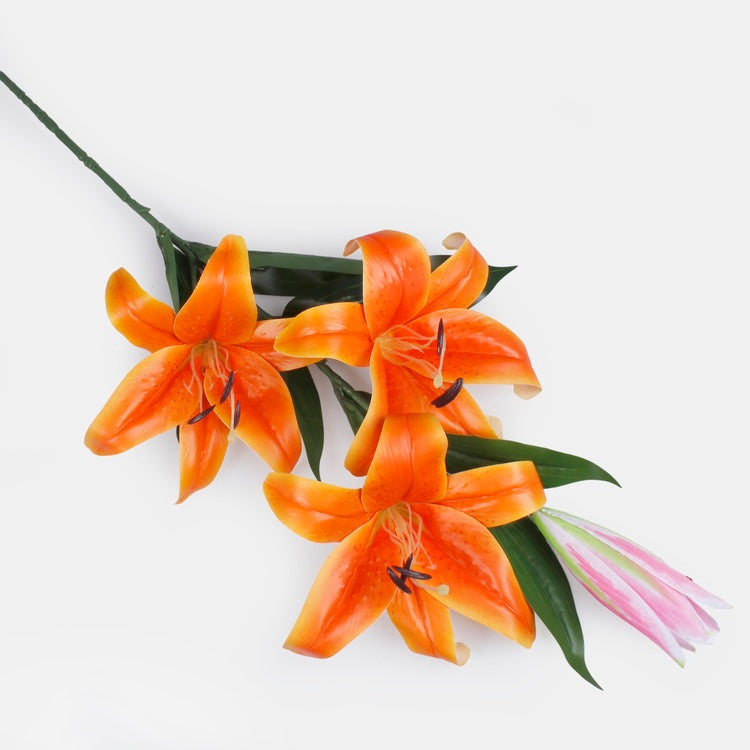 Lilja x 3 tekokukka oranssi - Tekokukat.fi