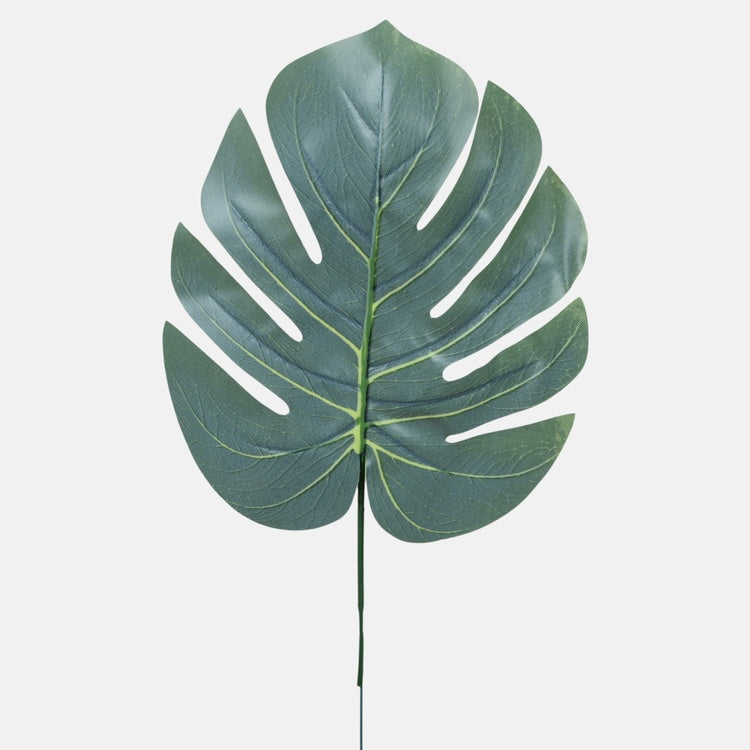 Monstera kumitettu lehti Vihreä - Tekokukat.fi