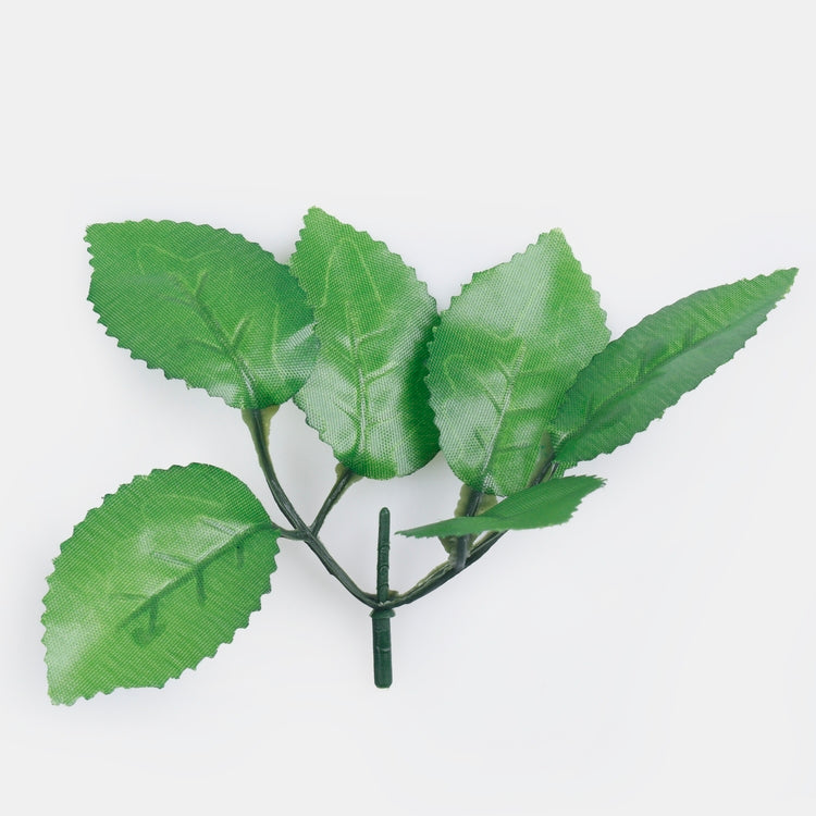 Varren ruusunvihreät lehdet irrotettavalla tikkulla kukkapäälle tee-se-itse vihreä - Tekokukat.fi