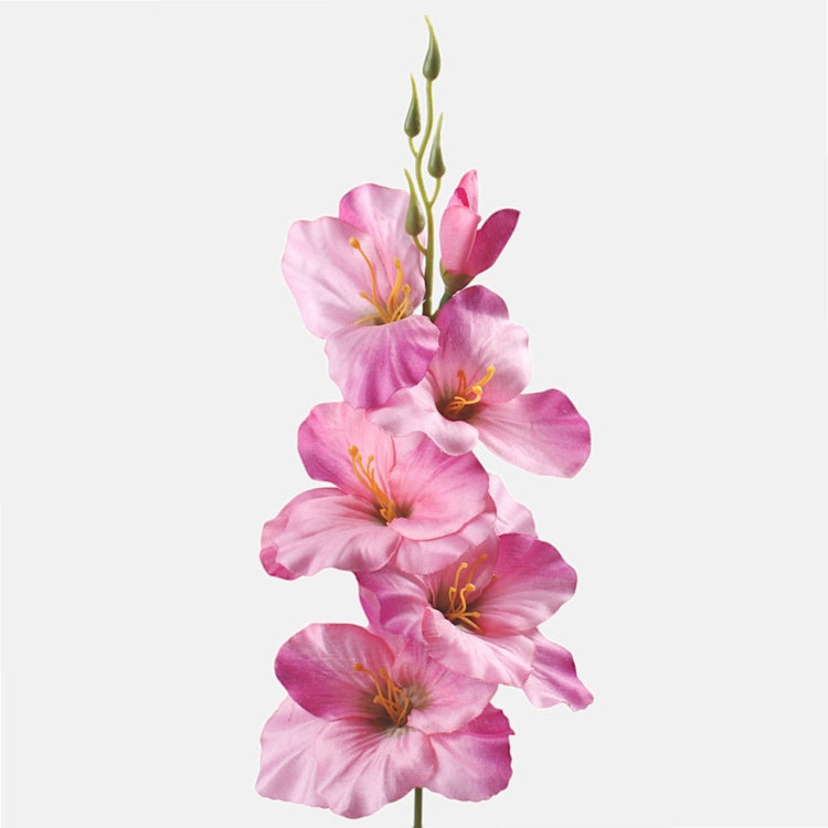 Rosa Satin-Gladiole Kunstblume 55 cm
